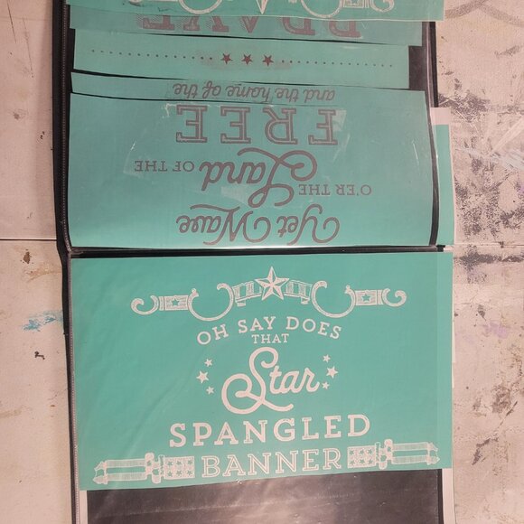 Bundle 3 ~ Reusable Silk Screen Stencils ~ 18 x 15 Binder~ Summer, Kitchen - Picture 7 of 16